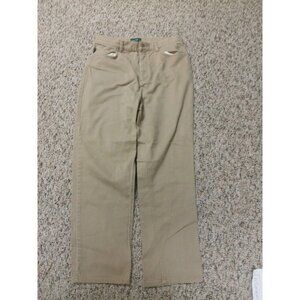 Lauren Ralph Lauren Dress Pants Womens Beige Sz 14 Ladies Work Slacks Career Y2k